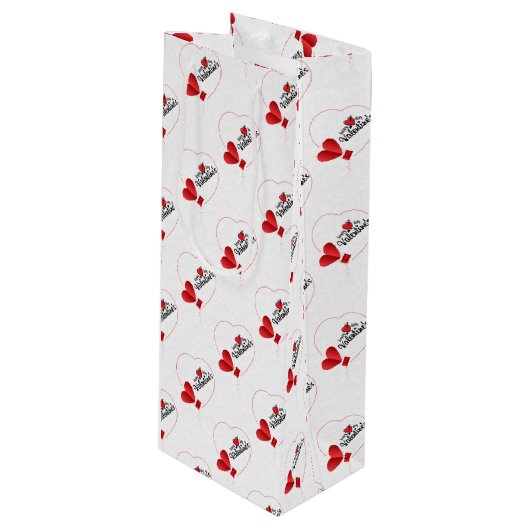 バレンタインデー ワインギフトバッグ (正面アングル)