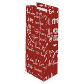 バレンタインデー ワインギフトバッグ (正面アングル)