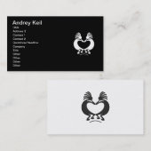 バレンタインデー-休日の名刺 名刺 (正面/裏面)