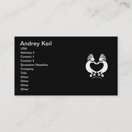 バレンタインデー-休日の名刺 名刺 (正面)