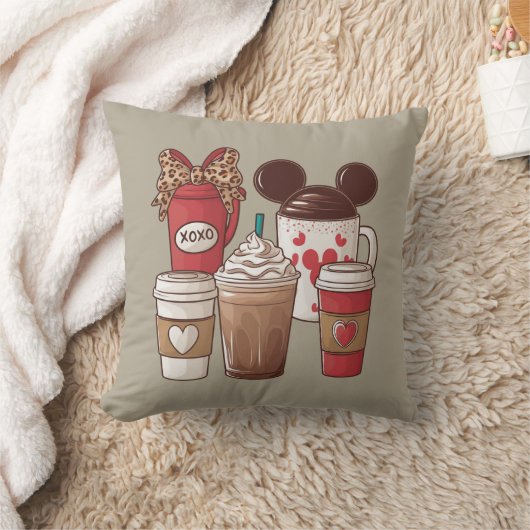 バレンタインデー 冗談 ラテ コーヒー好き クッション (ブランケット)