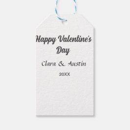 バレンタインデー 名前 日付 シンプル ミニマル ギフトタグ