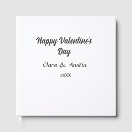 バレンタインデー 名前 日付 シンプル ミニマル ゲストブック