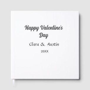 バレンタインデー 名前 日付 シンプル ミニマル ゲストブック