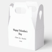 バレンタインデー 名前 日付 シンプル ミニマル フェイバーボックス (オープン)