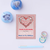 バレンタインデー,夜,パーティーチラシ チラシ (シングル)