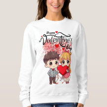バレンタインデー 女性用Tシャツ - かわいい&S