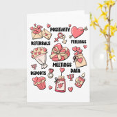 バレンタインデー 学校心理士 学校心理士 カード (黄色い花)