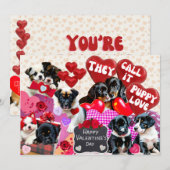 バレンタインデー 彼らは子犬の恋と呼ぶ シーズンカード (正面/裏面)