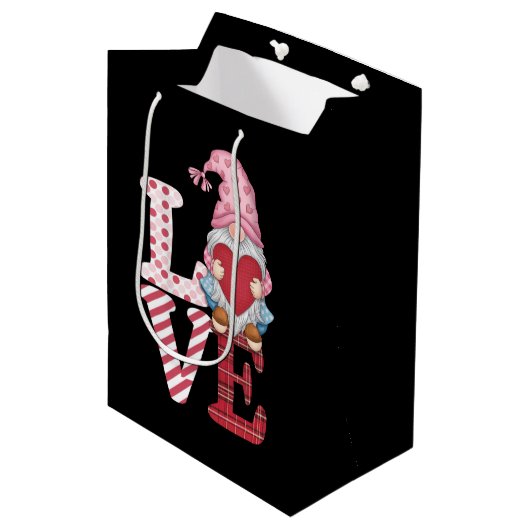 バレンタインデー 恋人 贈り物 彼女  ノーム ラブ カップル ギフト ミディアムペーパーバッグ (正面アングル)