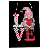 バレンタインデー 恋人 贈り物 彼女  ノーム ラブ カップル ギフト ミディアムペーパーバッグ (正面)