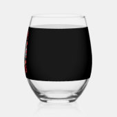 バレンタインデー 恐竜 私がハートを盗む ティラノサウルス ステムなしワイングラス (右)