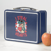 バレンタインデー 恐竜 私がハートを盗む ティラノサウルス メタルランチボックス (インサイチュ)