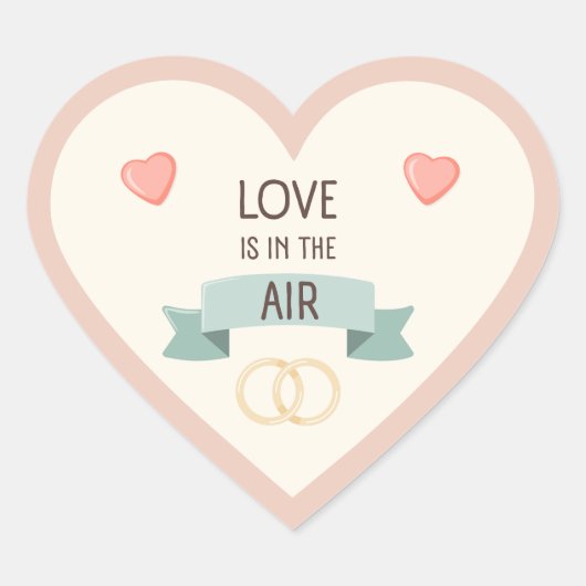 バレンタインデー - 愛があふれている ハートシール (正面)