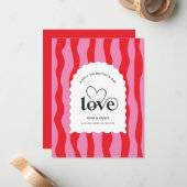 バレンタインデー  愛してる バレンタインデー カード (正面/裏面インサイチュ)