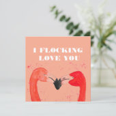 バレンタインデー 愛してる フラミンゴ シーズンカード (スタンド正面)