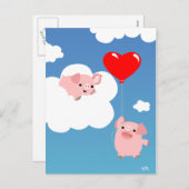 バレンタインデー：愛のはがき シーズンポストカード (正面/裏面)