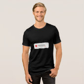 バレンタインデー 愛の携帯通知 トライブレンドＴシャツ (正面全面)
