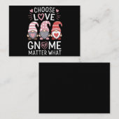 バレンタインデー 愛を選べ どんなことがあっても愛を  ノートカード (正面/裏面)