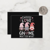 バレンタインデー 愛を選べ どんなことがあっても愛を  ノートカード (正面/裏面インサイチュ)