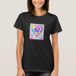 バレンタインデー 愛 ハート 彼女 婚約者 妻 Tシャツ