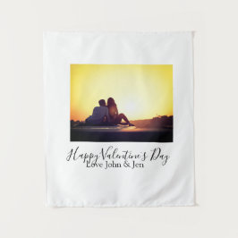 バレンタインデー 愛 名前 写真 シンプル g タペストリー