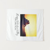 バレンタインデー 愛 名前 写真 シンプル g タペストリー (正面(横))