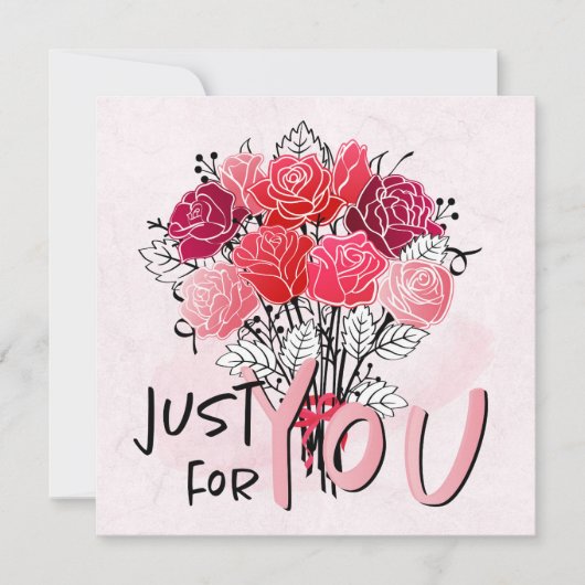 バレンタインデー 招待状 (正面)