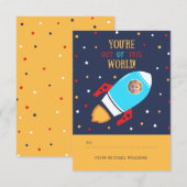 バレンタインデー 招待状 (正面/裏面)