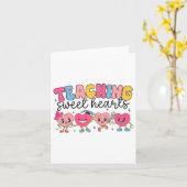バレンタインデー 教師 女性 私の教室は甘いものでいっぱい カード (黄色い花)