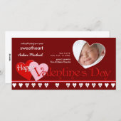 バレンタインデー – 新生児発表 シーズンカード (正面/裏面)