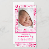 バレンタインデー – 新生児発表 シーズンカード (正面/裏面)