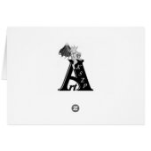 バレンタインデー – 星付きレインボーハートブラック (裏面横)