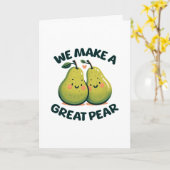 バレンタインデー「梨を作素晴らしる」 カード (黄色い花)