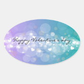バレンタインデー 楕円形シール (正面)