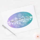 バレンタインデー 楕円形シール (封筒)