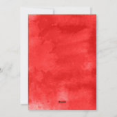 バレンタインデー 水彩 エレガント カスタマイズ シーズンカード (裏面)