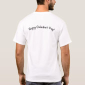 バレンタインデー 猫好き Meowentine カップル Tシャツ (裏面)