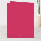 バレンタインデー 現代の日本人少女が折り紙のカードを作る カード (裏面)