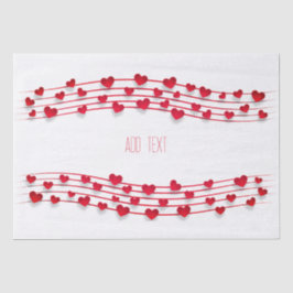 バレンタインデー、甘いハート 薄葉紙