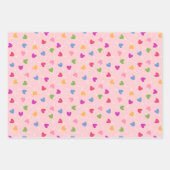 バレンタインデー – 甘い日 – ラッピング紙Trio 2 ラッピングペーパーシート (正面3)