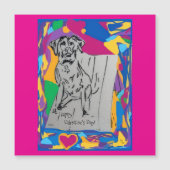 バレンタインデー 磁石カード (正面)