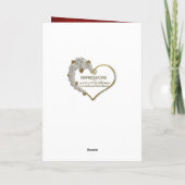 バレンタインデー – 私たちの娘 – 赤/ハート/バラ シーズンカード (裏面)