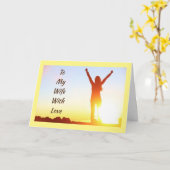 **バレンタインデー**私の人生への愛 カード (黄色い花)