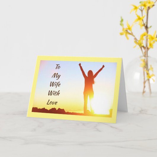 **バレンタインデー**私の人生への愛 カード (黄色い花)