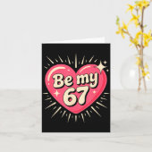 バレンタインデー 私の67 メモ 六七 6 7 ヴァレンティン カード (黄色い花)