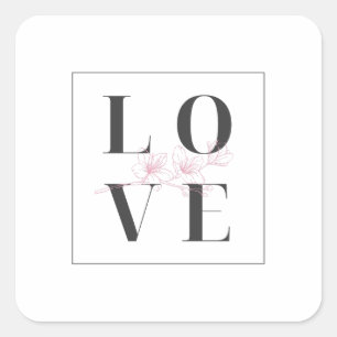 ❤️バレンタインデー❤️私はあなたを愛している スクエアシール