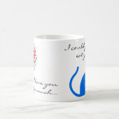 バレンタインデー"私は"猫のコーヒー・マグ愛します コーヒーマグカップ (中央)