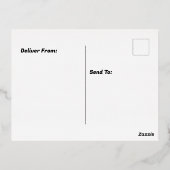 バレンタインデー 箔シーズンポストカード (裏面)