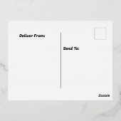 バレンタインデー 箔シーズンポストカード (裏面)